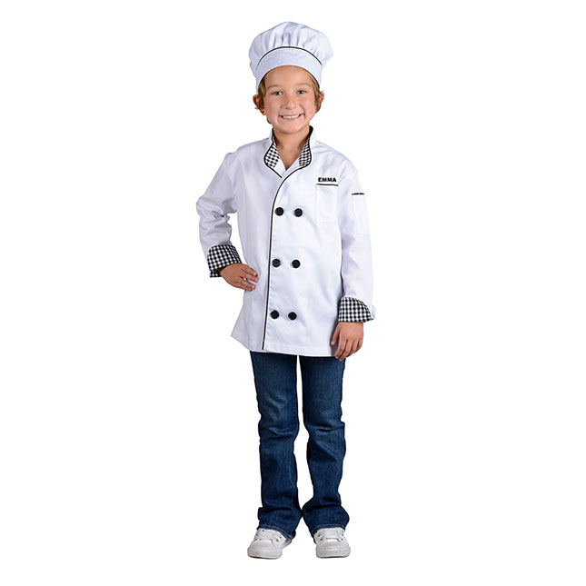 Personalized Jr. Chef Jacket with Hat