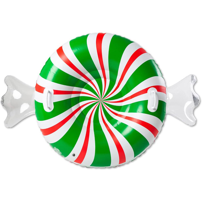 Peppermint Snow Tube - Green Red White