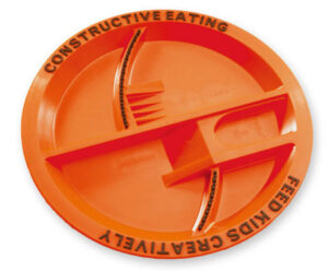 Constructive Eating Construction Plate