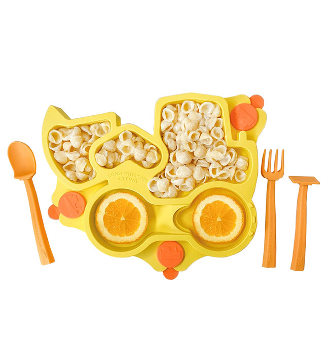 Constructive Baby Yellow Truck Plate