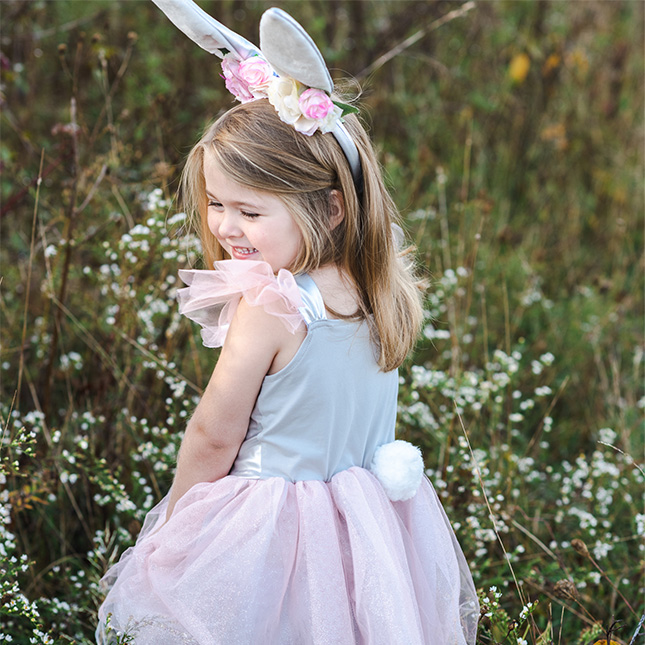 Woodland Bunny Dress & Headpiece - Size 3-4