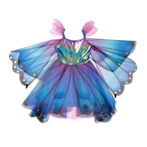 Butterfly Twirl Dress & Wings Blue/Purple - Size 3-4