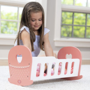 Emerys World Pretend Play Doll Cradle