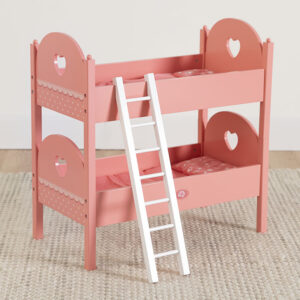 Emerys World Pretend Play Double Doll Bed