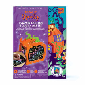 Box CanDIY Totally Spooky Pumpkin Lantern Scratch Art Set