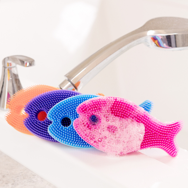 Silicone Fish Bath Scrub