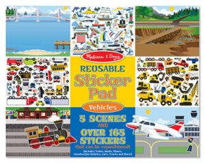 Reusable Sticker Pad - Vehicles