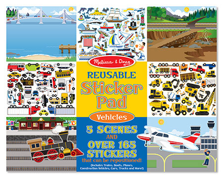 Reusable Sticker Pad - Vehicles