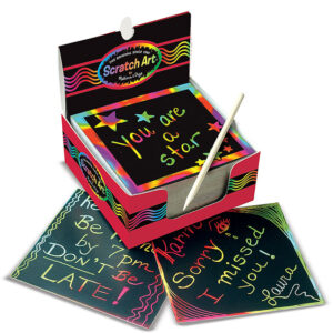 Scratch Art Box of Rainbow Mini Notes