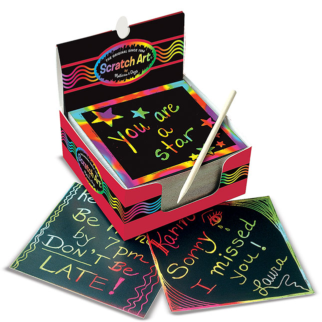 Scratch Art Box of Rainbow Mini Notes