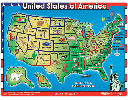 USA Map Sound Puzzle