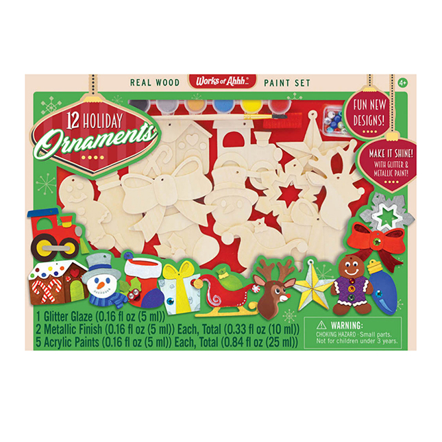 Works of Ahhh 12 pc Holiday Ornaments